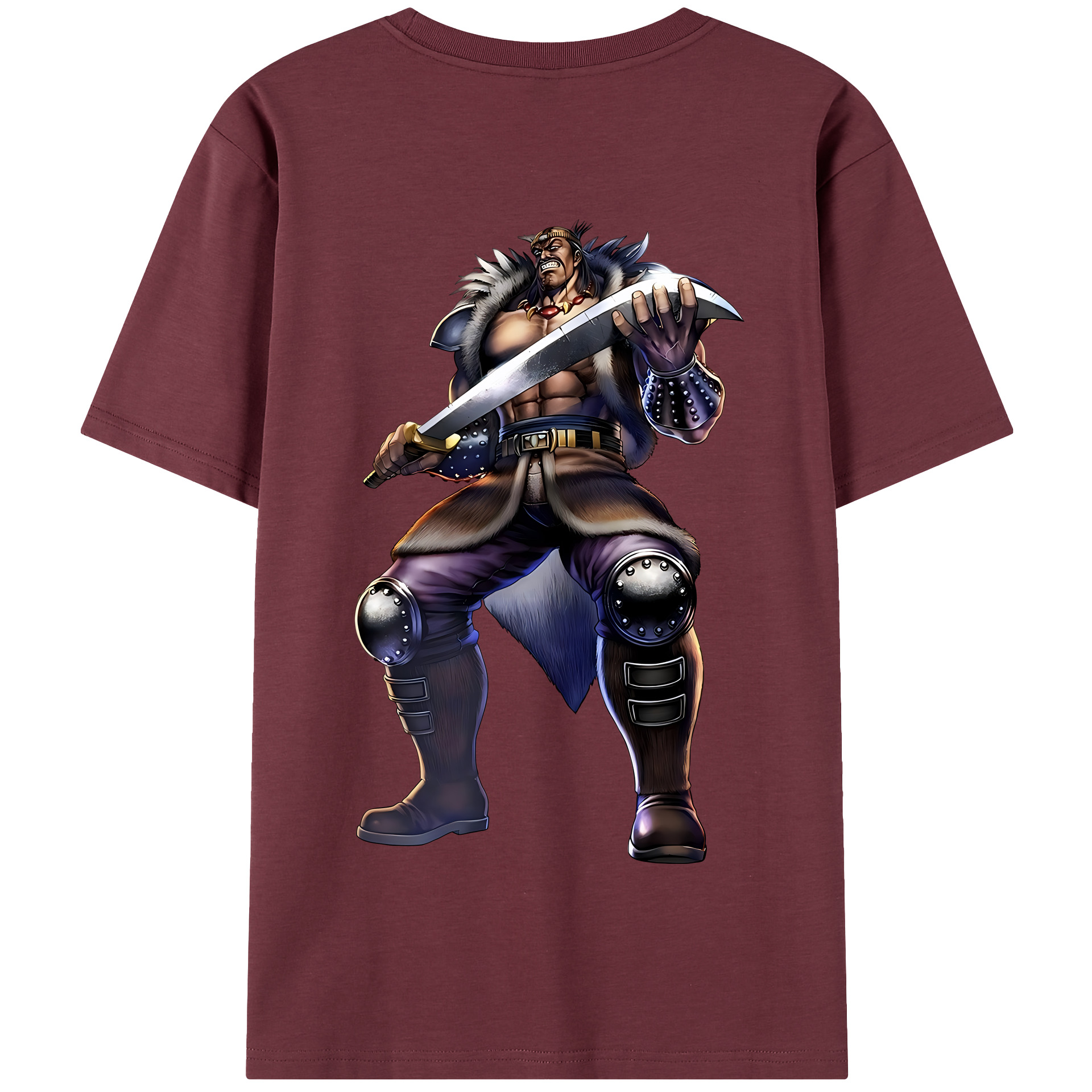 （画像用） 北斗の拳 Fist of the North Star 綿100％半袖Tシャツ（背面プリント）